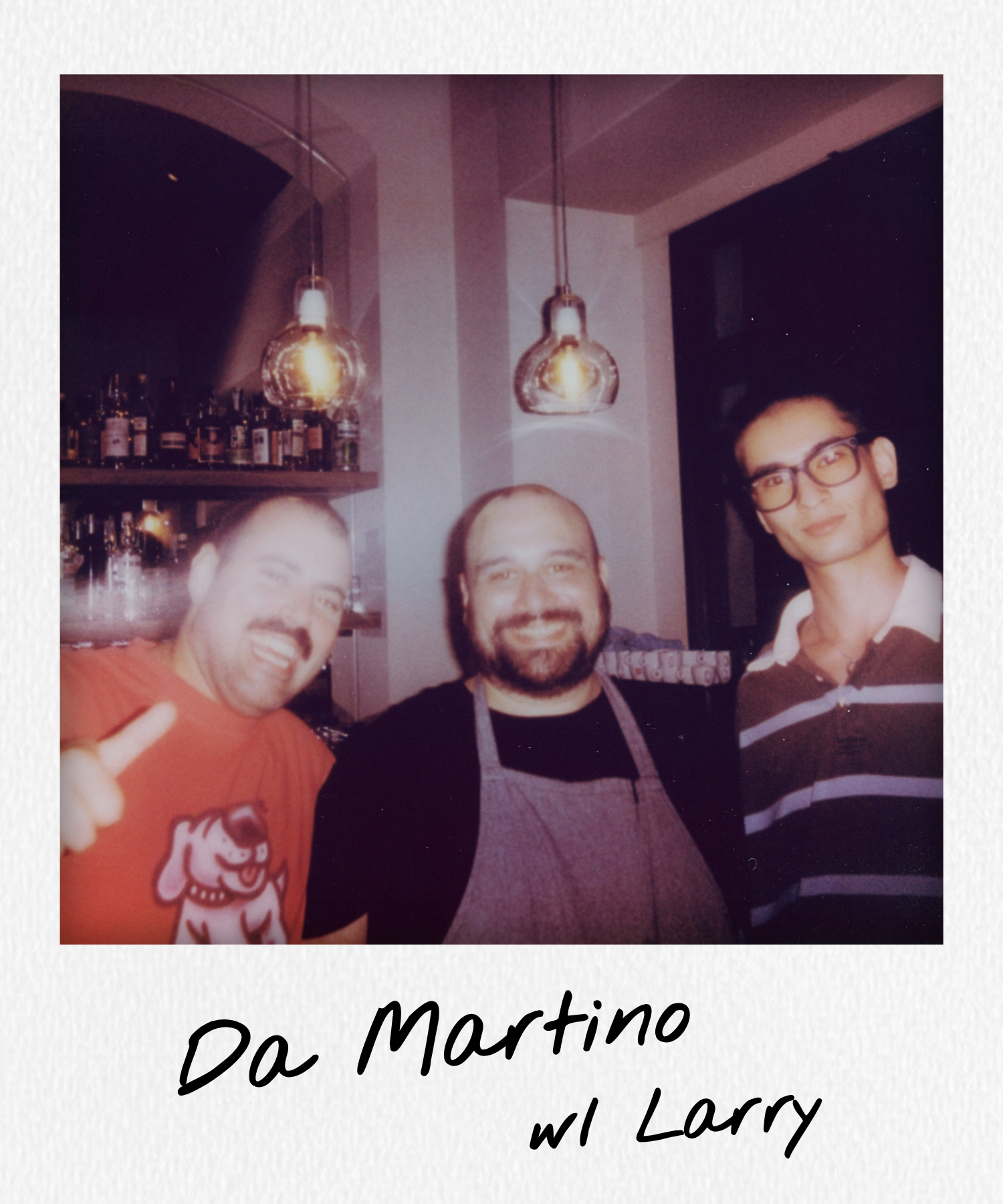polaroid photo of Da Martino in Milan