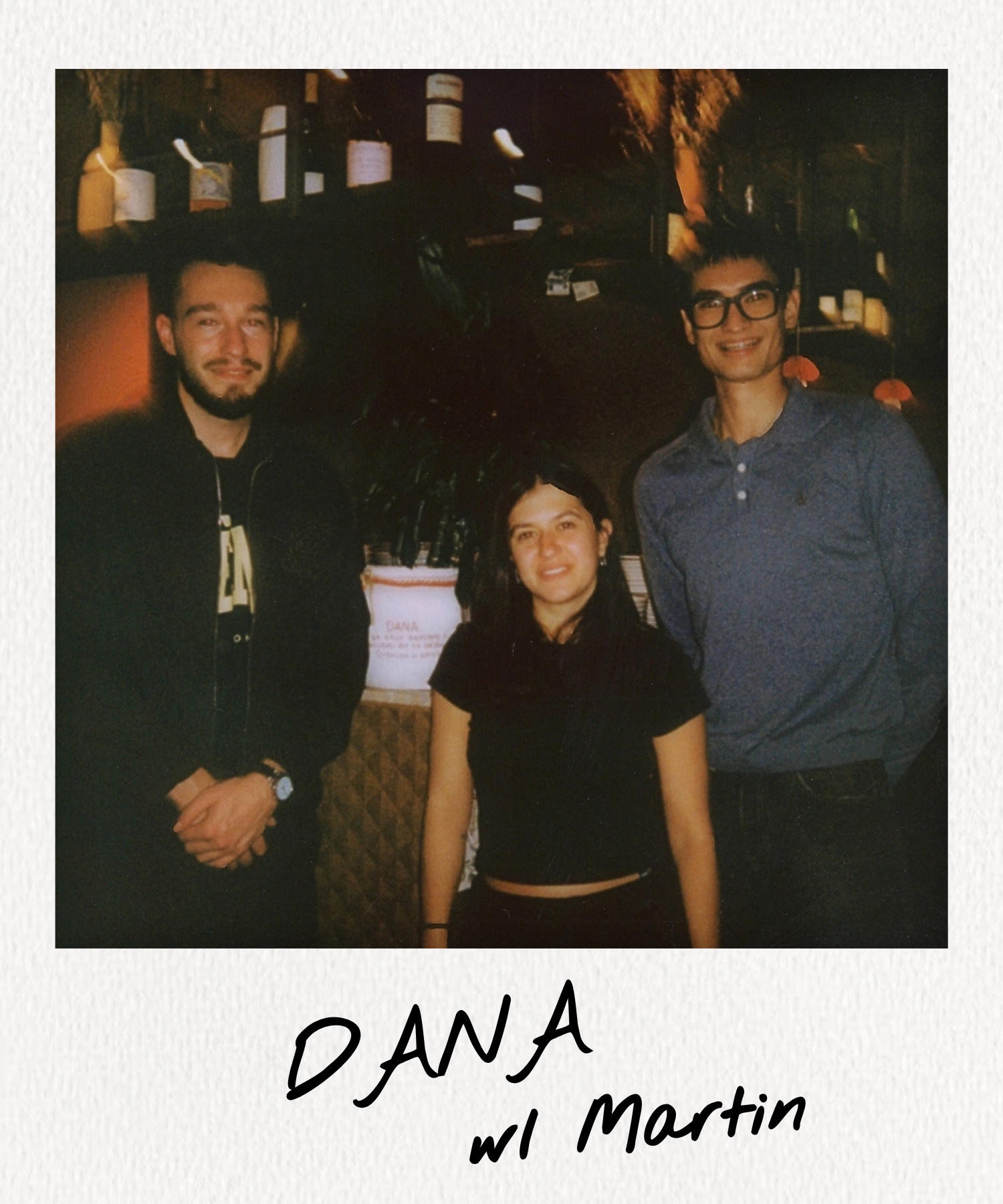 polaroid of boris with Martin Dimitrov at DANA near and far, Sofia