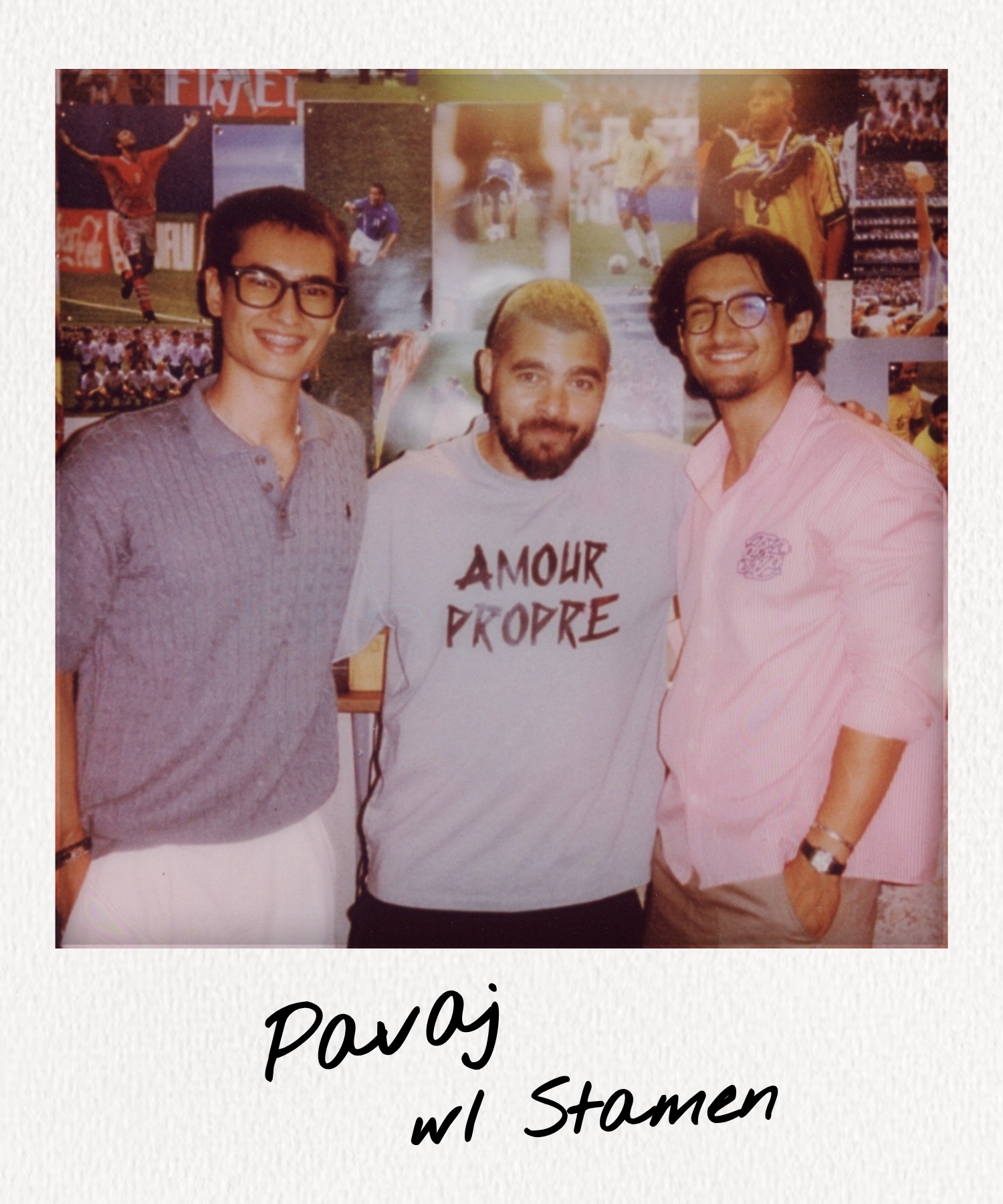 polaroid of boris with Stamen Radev at Pavaj, Plovdiv
