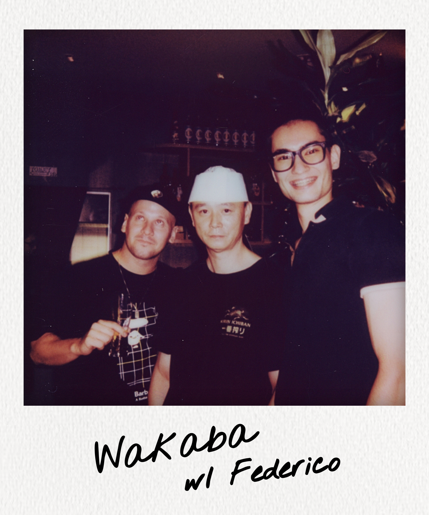 polaroid photo of Wakaba in Milan